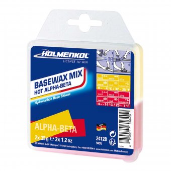 Holmenkol Basewax Mix Hot Alpha-Beta Skiwax 2x35 g 